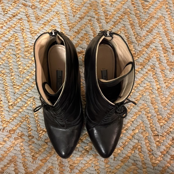 Black Prada High Heeled Booties - Picture 6 of 13